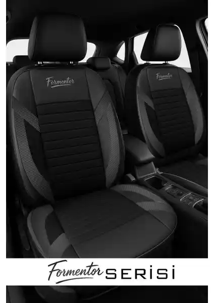 Toyota Corolla Formentor için Tay Tüyü Üçlü Malzemeli Universal Oto Koltuk Kılıfı