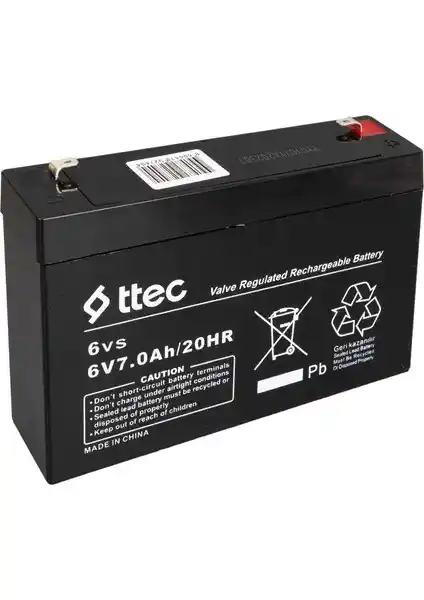 Ttec 6 Volt 7 Amper Kuru Akü: Güvenilir ve Uzun Ömürlü Elektronik Güç Kaynağı