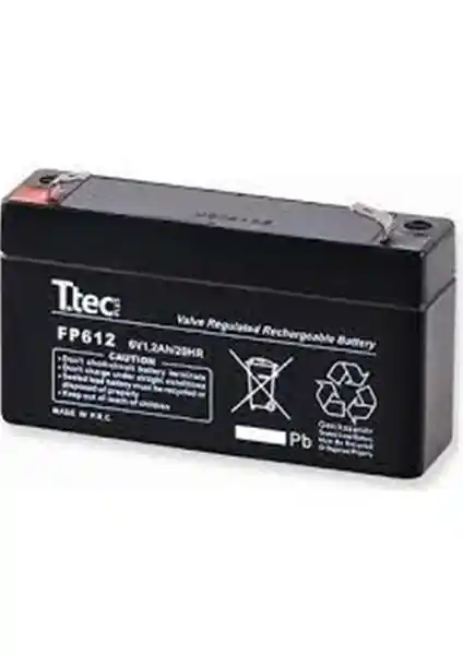 Ttec 6V 1.3AH Bakımsız Kuru Akü: Dayanıklı ve Güvenilir Güç Kaynağı