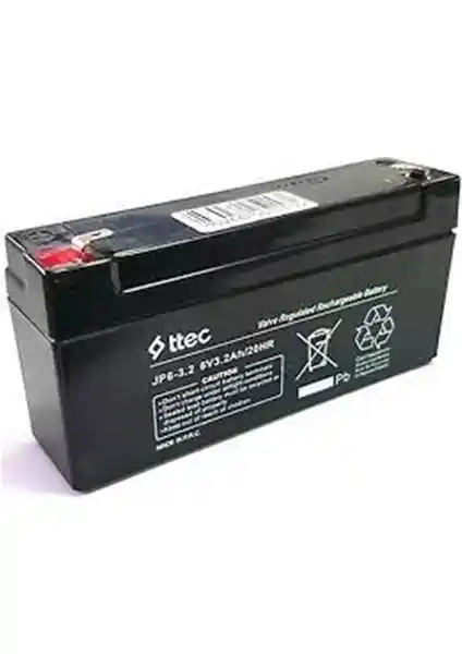 Ttec 6V 3.2AH Bakımsız Kuru Akü: Güç, Güvenlik ve Uzun Ömürlü Performans