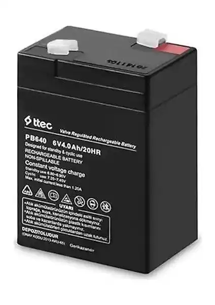 Ttec Hhm 6V 4AH Akü Güç ve Güvenilirlik Sunan Dayanıklı Enerji Kaynağı