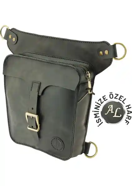 Twingold Bel ve Bacak Çantası Antrasit Unisex Çok Yönlü ve Kişiselleştirilebilir
