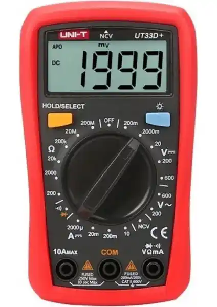 Uni-T UT33D+ 600V 10A Dijital Multimetre: Güç ve Güvenilirlik Bir Arada