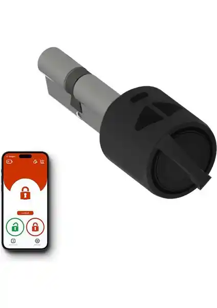 Utopic R Siyah Akıllı Kilit: Modern Tasarım ve Güvenlik Çözümleriyle Kapı Kontrolü