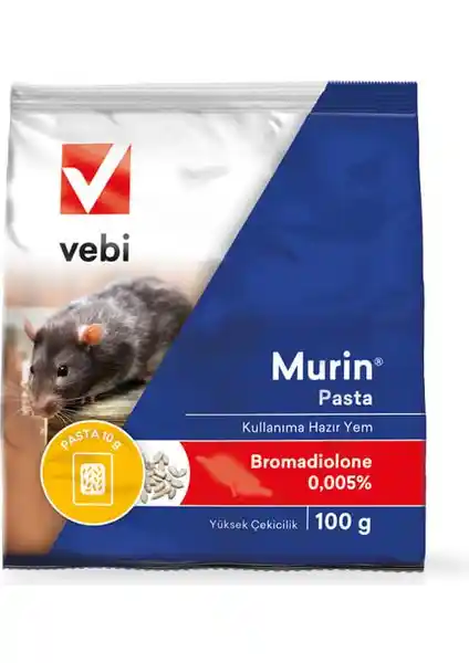 VEBİ Entokim Murin Pasta 100 gr Ayçekirdekli Fare Pastası Kemirgen Kontrolü için Güvenilir Çözüm