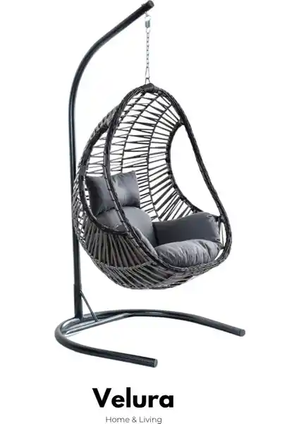 Velura Home & Living Cosmo Bahçe Salıncağı: Estetik ve Dayanıklı Açık Hava Oturma Alanı