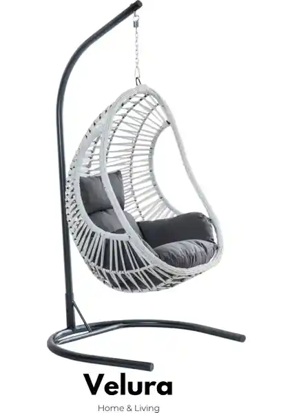 Velura Home & Living Cosmo Bahçe Salıncağı ile Bahçenize Estetik ve Konfor Katın