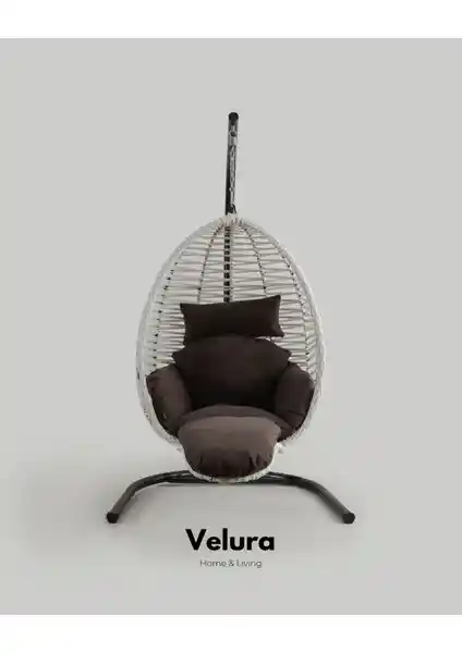Velura Home & Living Max Bahçe Salıncağı: Estetik ve Dayanıklı Dış Mekan Oturma Çözümü