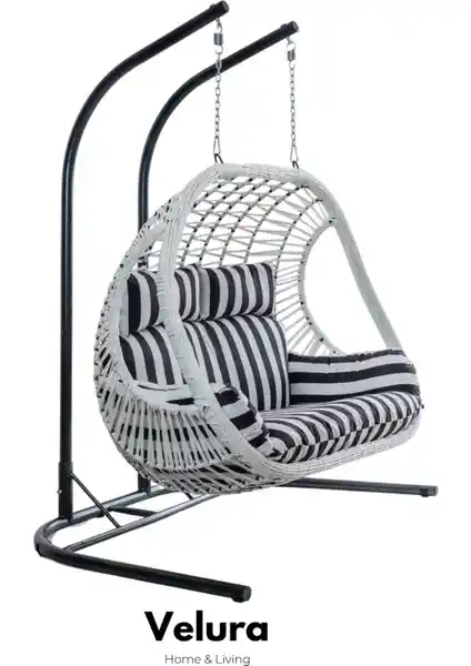 Velura Home & Living Pop Bahçe Salıncağı: Modern ve Dayanıklı Dış Mekan Oturma Ünitesi