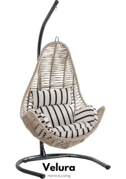 Velura Zen Bahçe Salıncağı: Estetik ve Dayanıklı Tasarım ile Konfor Sunar