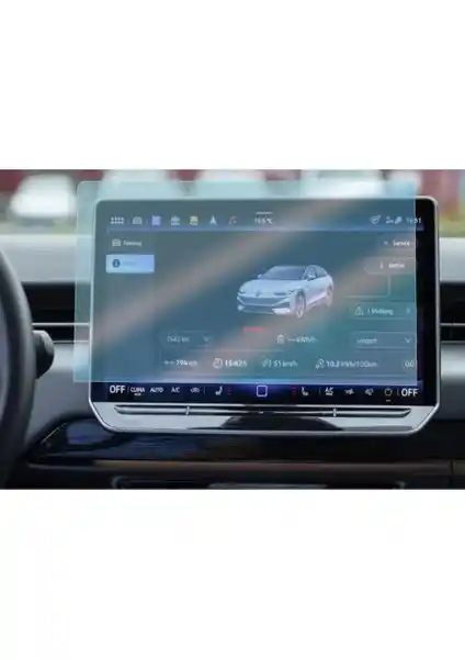 Volkswagen Id.4 12.9 İnç Multimedya Ekran Koruyucu Nano Teknolojili Güçlü Koruma