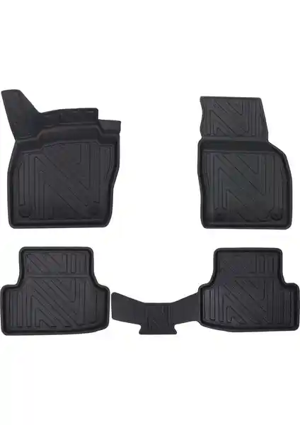 Volkswagen Polo 2023 ve Sonrası İçin Özel Tasarım Premium Havuzlu Oto Paspasları