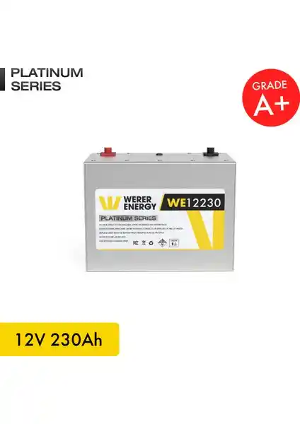 Werer Energy 12V 230Ah LiFePO4 Platinum Serisi Akü: Güç ve Güvenilirlikte Yeni Dönem