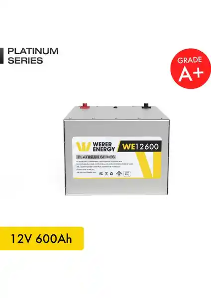 Werer Energy 12V 600Ah LiFePO4 Akü: Uzun Ömürlü Güç ve Güvenilirlik Çözümleri