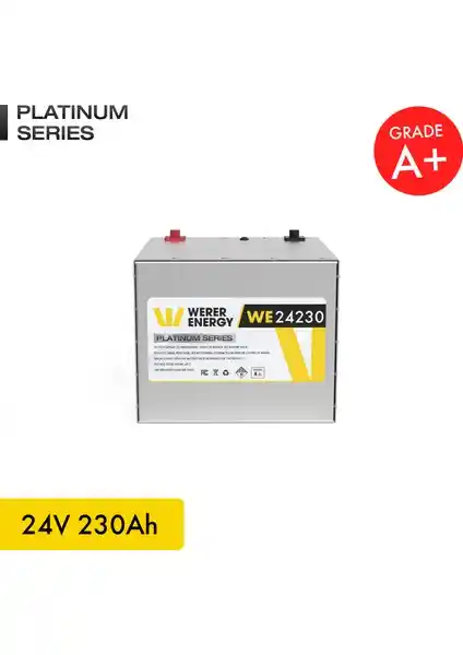 Werer Energy 24V 230Ah LiFePO4 Platinum Serisi Akü: Yüksek Performans ve Güvenlik Çözümleri