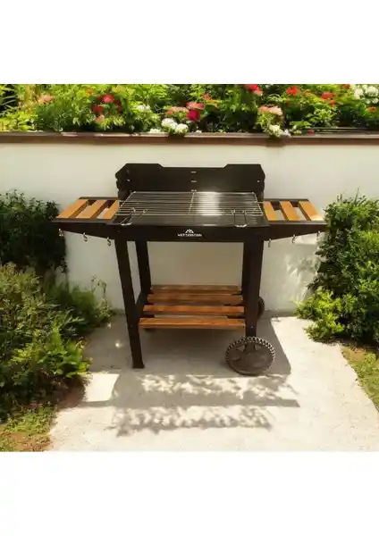 Wetterstein Tekerlekli Mangal: Dayanıklı ve Estetik Doğal Ahşap Barbekü Deneyimi