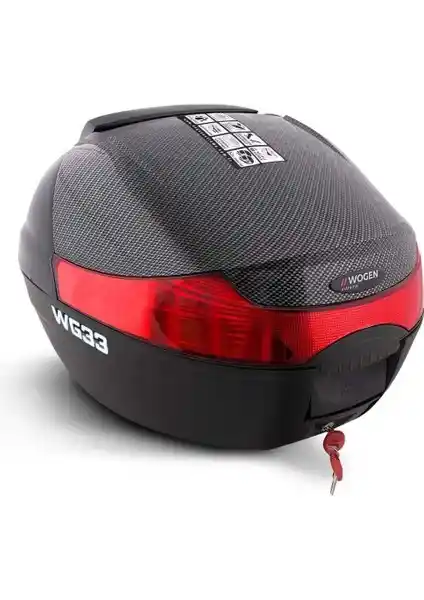 Wogen WG33 Premium 33 Litre Motosiklet Arka Çanta Dayanıklı ve Şık Tasarım