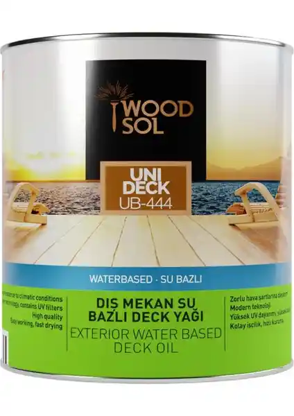 Woodsol Unideck Su Bazlı Ahşap Deck Yağı ile Dış Mekan Ahşap Koruma ve Estetik Sağlama