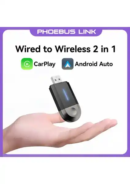 Xuda Kablosuz CarPlay ve Android Auto Adaptörü ile Sürüşte Konfor ve Teknoloji Yenilikleri