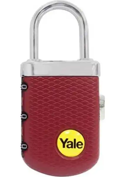 Yale Asma Kilit Zarif Tip Şifreli Bordo Güvenlik ve Estetik Birlikteliği