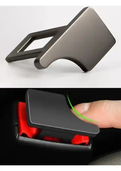 ZB Gsm Gümüş Emniyet Kemeri Tokası Aparatı Araçlar İçin Güvenli ve Pratik Çözüm