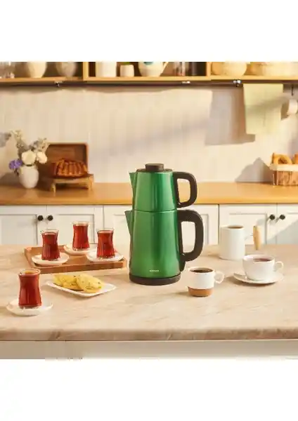 Karaca Tea Break 2 In 1 ve Siyah Çelik Çay Makinesi Karşılaştırması