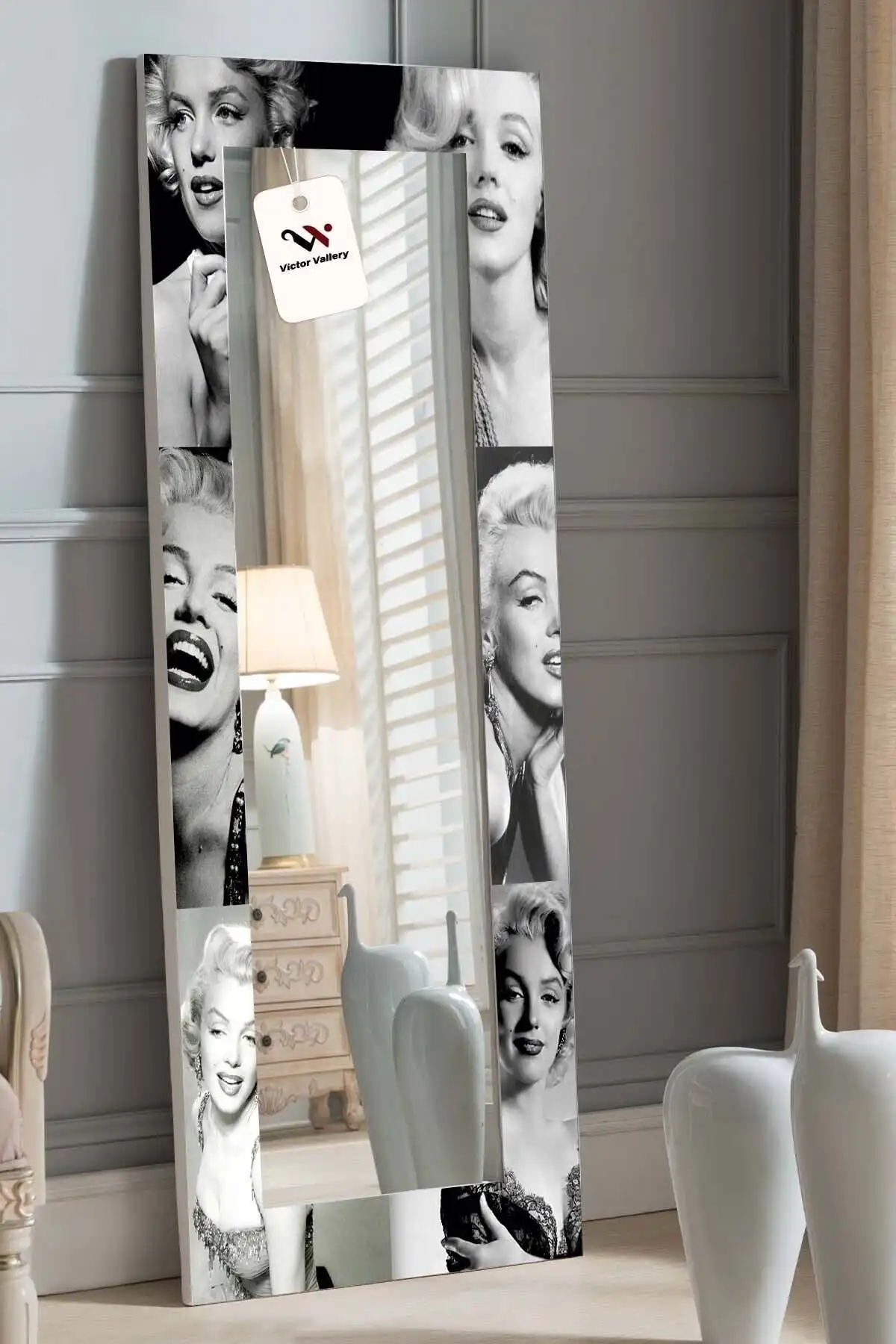Victor Vallery Marilyn Monroe Dekoratif Duvar Aynası - Modern Tasarımı ve Kalite