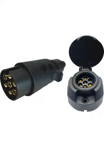 Allestock 7 Pin Römork Fişi ve Soketi Seti Güvenilir ve Dayanıklı Bağlantı Çözümü
