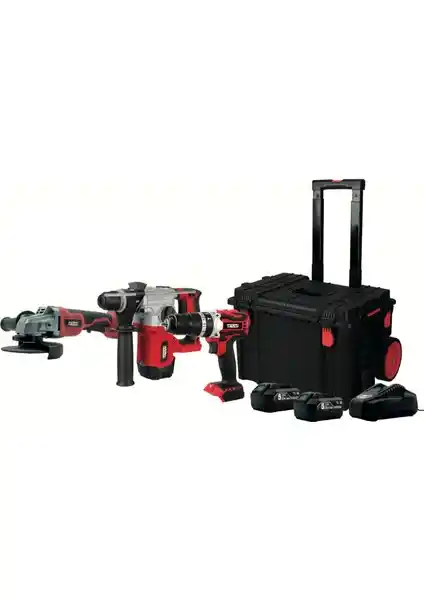 Attlas Pro-Atbl Taşlama Matkap Kırıcı Delici Seti 20V Kömürsüz Teknoloji ile Güç ve Dayanıklılık