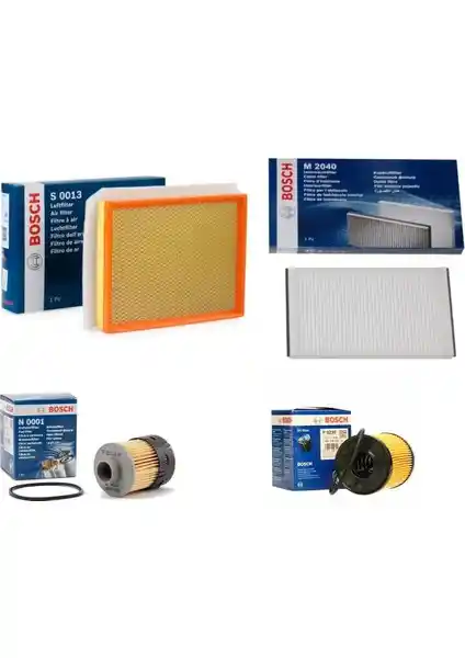 Bosch Opel Astra H 1.3 Dizel Komple Filtre Bakım Seti ile Aracınızın Performansını Koruyun