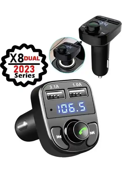 Cadde Outlet Car X8 FM Transmitter: Çok Fonksiyonlu Araç İçin Gelişmiş Çözüm