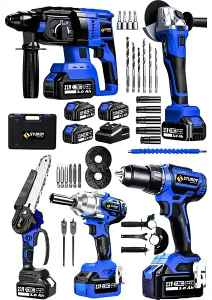 Çok Fonksiyonlu Akülü El Aletleri Seti: Güçlü ve Dayanıklı Performans Sağlayan Komple Çözüm