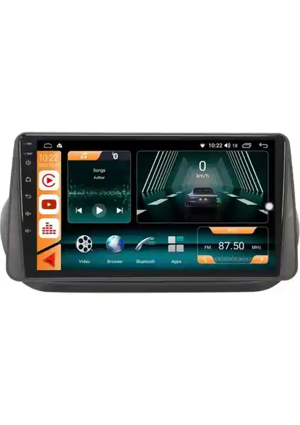 Fiat Fiorino 2008-2018 için Android Auto ve CarPlay uyumlu multimedya sistemi