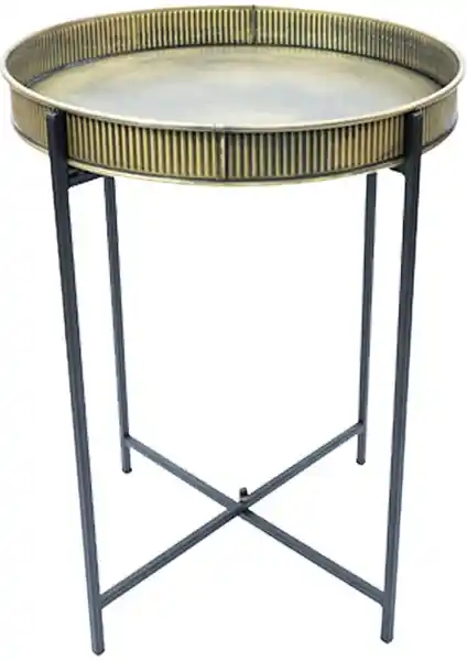 Greenmall Yuvarlak Tepsili Sehpa: Modern ve Fonksiyonel Dekorasyon Parçası