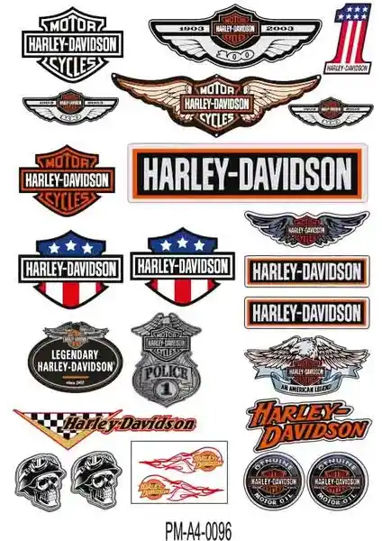 Harley Davidson Kask ve Ekipmanları İçin Dayanıklı Sticker Seti Tasarımı ve Kullanım Rehberi