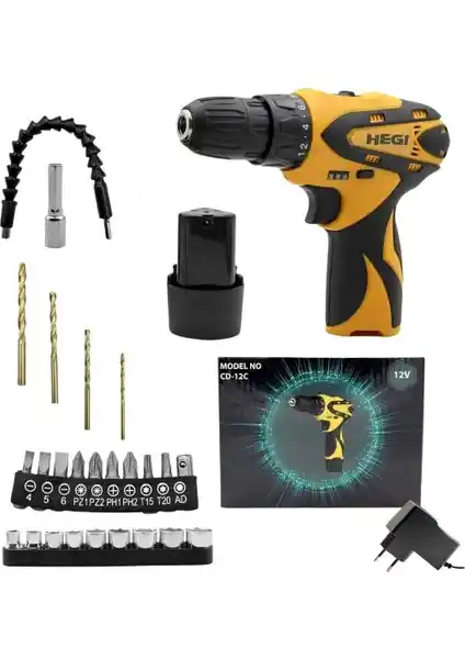Hegi Hegı 27 Parça Tek Akülü Tornavida Seti ile Güç ve Çok Yönlülük Artık Daha Kolay