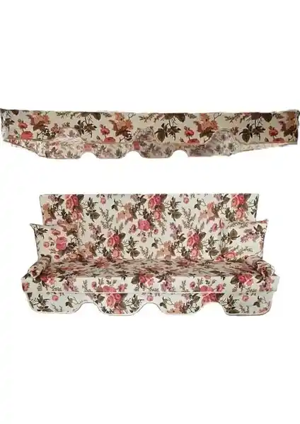 Kapella 3 Kişilik Lüks Salıncak Kılıf Seti Bahçe ve Teras Dekoru İçin Uygun