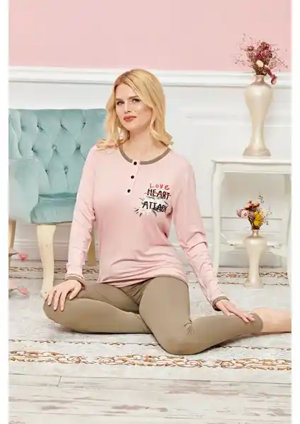 Kapsül Avm Bayan Uzun Kollu Pijama Takımı Model No 7607: Konfor ve Şıklık Bir Arada
