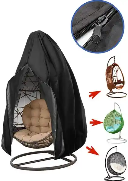 KAŞIKBEY Su Geçirmez Salıncağı Koruma Örtüsü Bahçe ve Balkon İçin Uygun