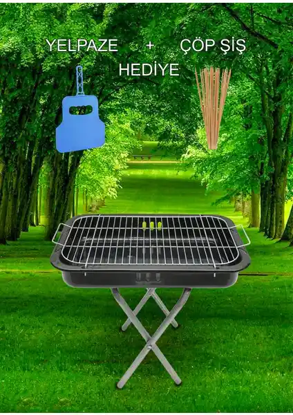 Layrol Seyyar Ayaklı Katlanabilir Küçük Boy Mangal: Pratik ve Dayanıklı Taşınabilir Mangal Çözümü