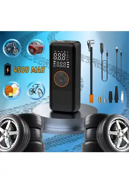 Matechno 4500 mAh Taşınabilir Hava Pompası: Çok Fonksiyonlu ve Yüksek Performanslı