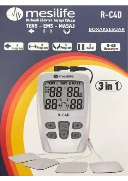 Mesilife R-C4D Elektro Terapi Cihazı: Çok Fonksiyonlu Sağlık Çözümü ve Kullanıcı Dostu Tasarım