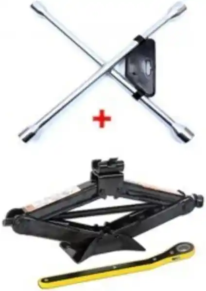 MFK Oto Krikosu ve Bijon Anahtarı Seti 1.5 Ton Güçlü ve Çok Yönlü Araç Bakım Çözümü