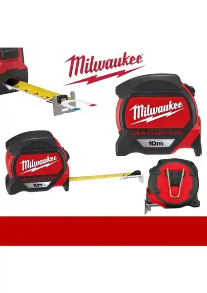 Milwaukee Birinci Sınıf Manyetik Şerit Metre 8m: Dayanıklı ve Ergonomik Ölçüm Aracı