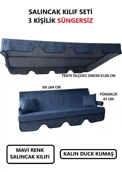 Mor Minder Süngersiz Tenteli Salıncak Kumaş Setiyle Bahçe Konforunuzu Artırın