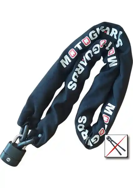 Motoguards Strong Grade 10mm Motosiklet Zinciri ve Yale Kilit ile Güvenliğinizi Artırın