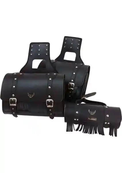 MTS Yan Deri Heybe ve Sosis Orta Çanta Seti: Şıklık ve Dayanıklılığı Bir Arada Sunan Tasarım