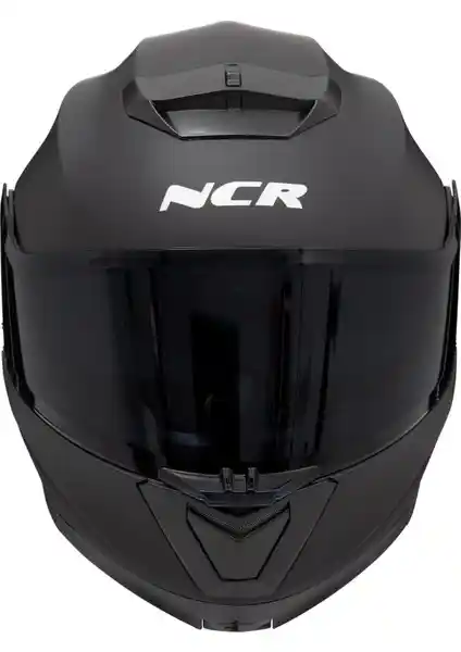 NCR Stars Çene Açılır Siyah Vizörlü Mat Kask Güvenlik ve Konfor Odaklı Tasarım