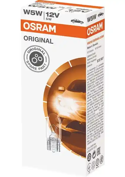 Osram 12V T10 W5W Ampul: Ekonomik ve Dayanıklı Araç Aydınlatma Çözümü