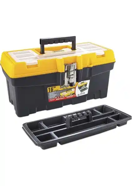 Super-Bag Metal Kilitli Takım Çantası 16 İnç Güvenli ve Çok Yönlü Saklama Çözümü